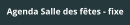 Agenda Salle des fêtes - fixe